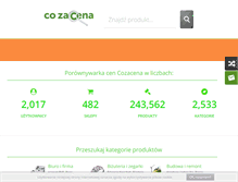 Tablet Screenshot of cozacena.pl